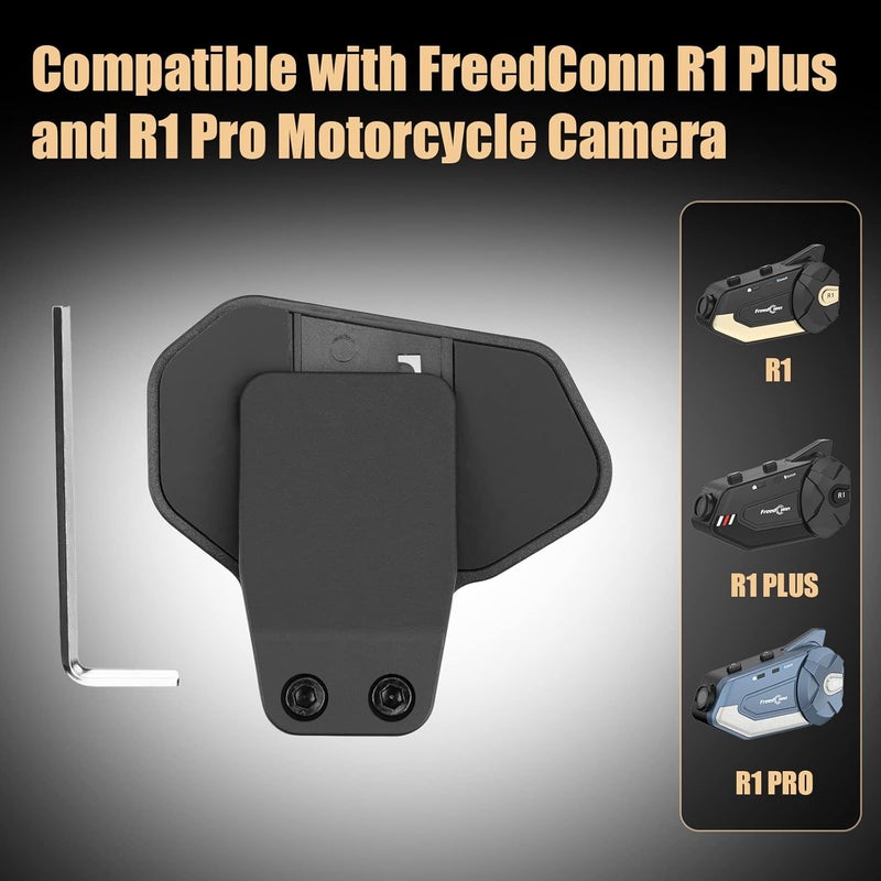 Freedconn Helmet Mount Clip Installation Bracket for R1 R1Plus R1 Pro Motorcycle Helmet Camera Motorbike Bluetooth Intercom - Image 2